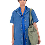 Shirt Dress - Heavy Bleach Denim