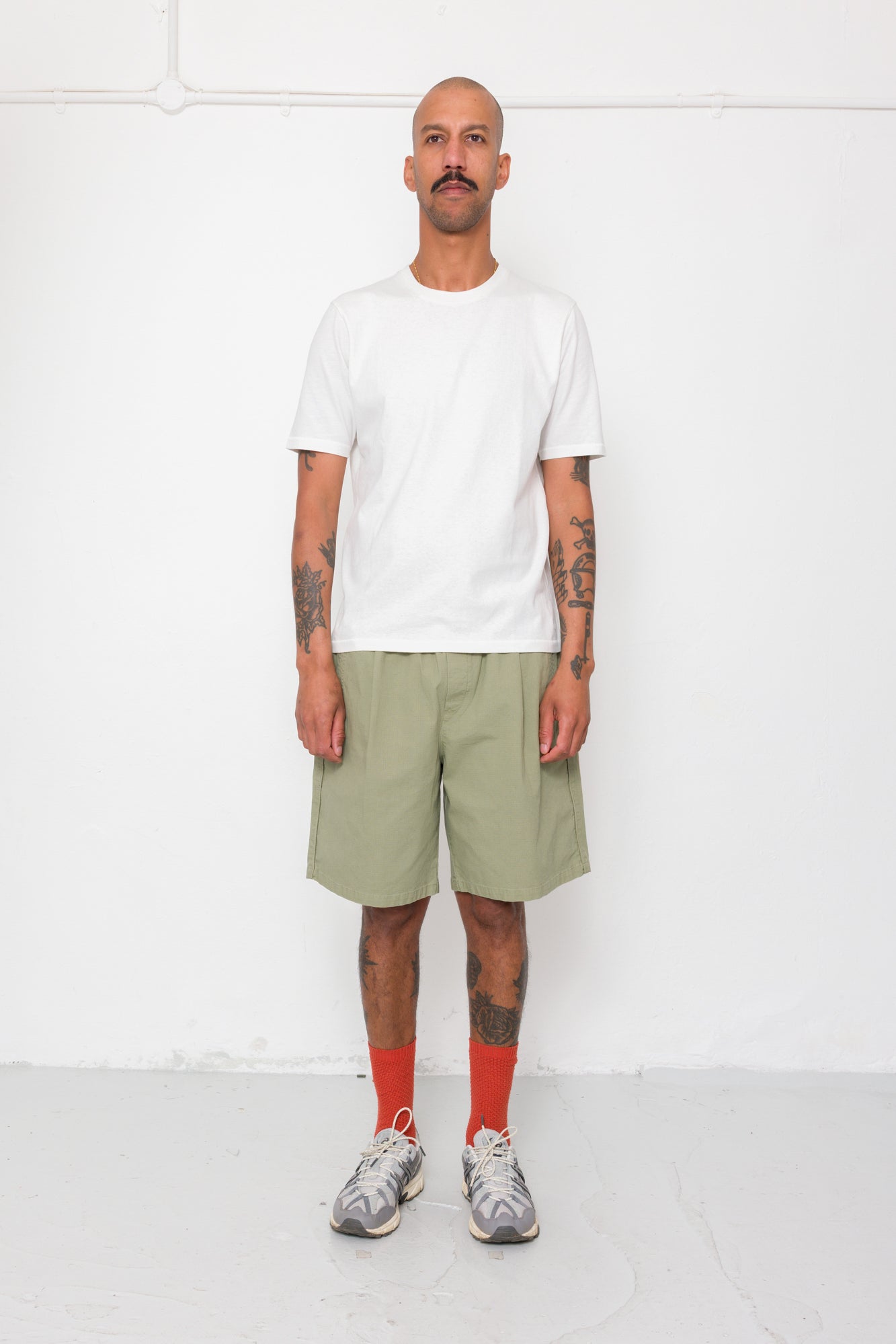 Folk | Folk Relaxed Assembly Short - Light Olive Ripstop