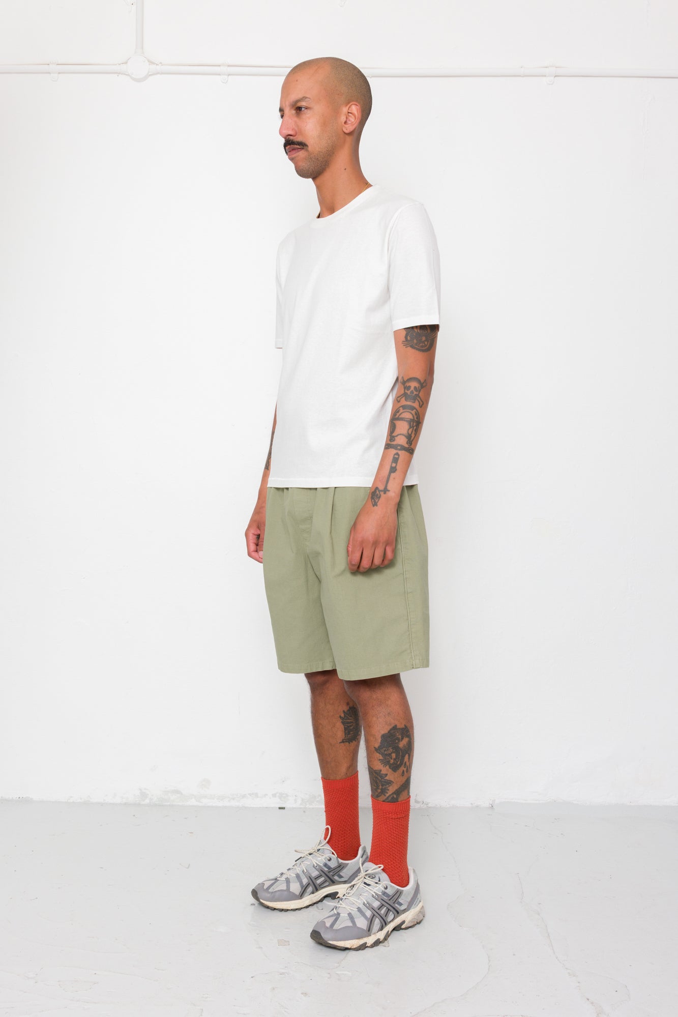 Folk | Folk Relaxed Assembly Short - Light Olive Ripstop