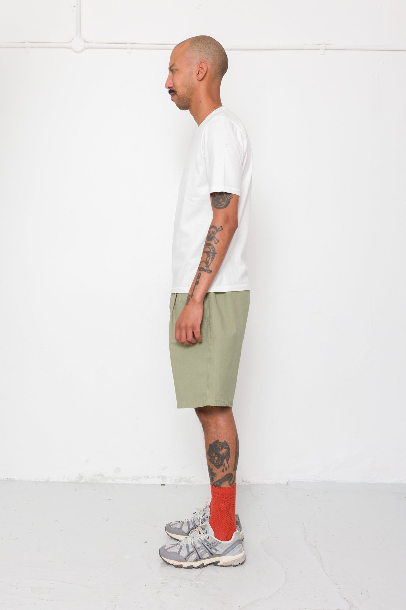 Folk | Folk Relaxed Assembly Short - Light Olive Ripstop
