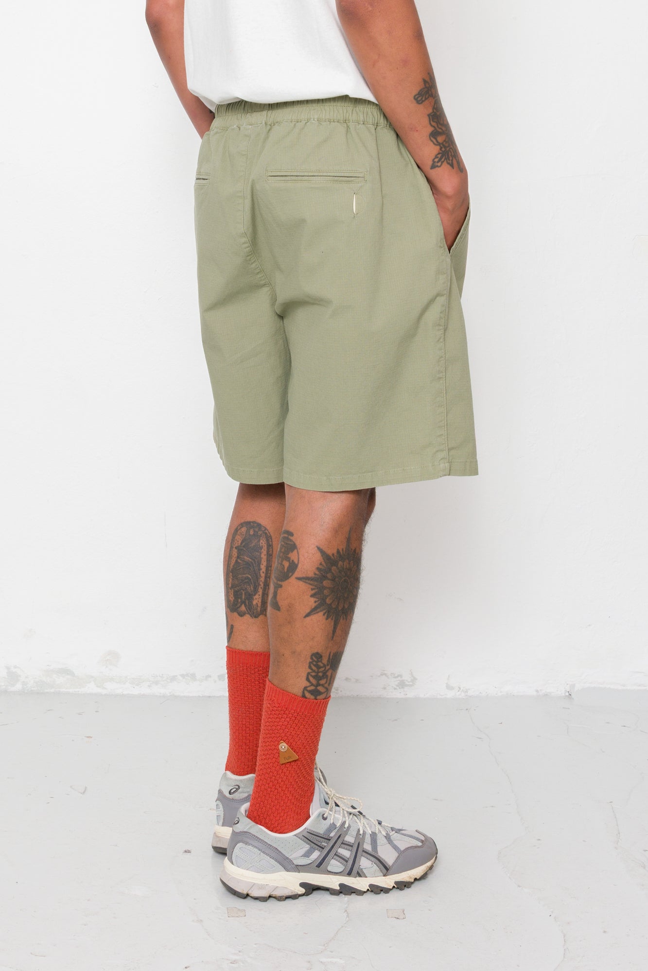 Folk | Folk Relaxed Assembly Short - Light Olive Ripstop