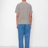 1x1 Striped T-Shirt - Soft Black