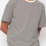 1x1 Striped T-Shirt - Soft Black