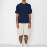 Relaxed Assembly Short - Natural Linen Cotton Canvas