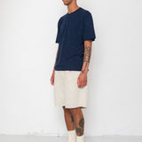 Relaxed Assembly T-Shirt - Navy Nep