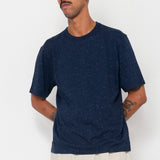 Relaxed Assembly T-Shirt - Navy Nep