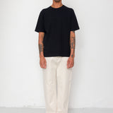 Short Sleeve Textured T-Shirt - Black