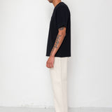 Short Sleeve Textured T-Shirt - Black