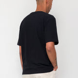 Short Sleeve Textured T-Shirt - Black