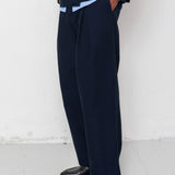 Easy Fit Trouser - Deep Indigo Herringbone
