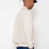 Trucker Jacket - Natural Linen Cotton Canvas