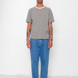 1x1 Striped T-Shirt - Soft Black