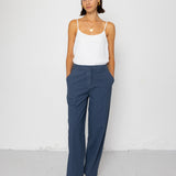 Folk | Folk Suit Trousers - Soft Indigo Overdyed Stripe