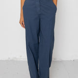 Folk | Folk Suit Trousers - Soft Indigo Overdyed Stripe