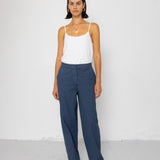 Folk | Folk Suit Trousers - Soft Indigo Overdyed Stripe