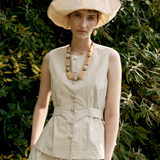 Cawley | Dry Oilskin Sunhat - Natural