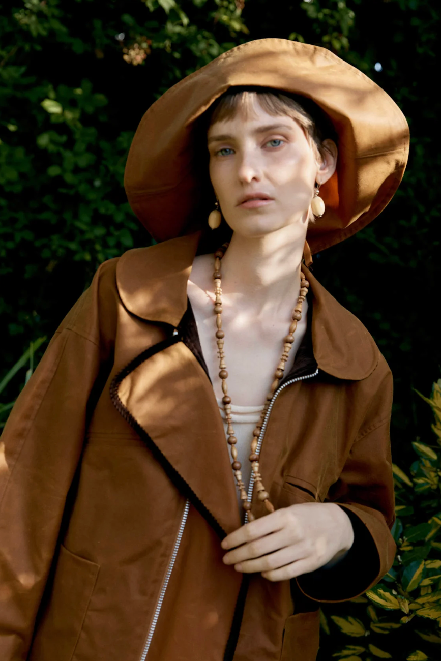 Cawley | Waxed Oilskin Sunhat - Gold
