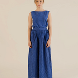 Sideline | Anna Trousers - Cobalt Stripe
