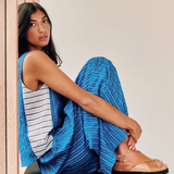 Sideline | Anna Trousers - Cobalt Stripe