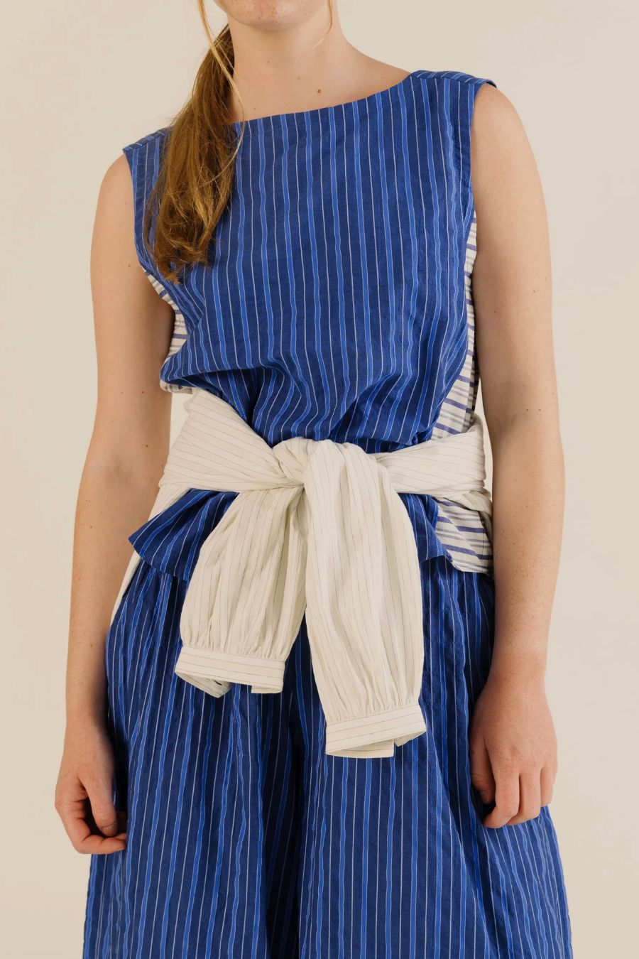 Sideline | Wake Top - Cobalt Stripe