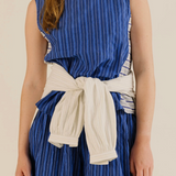 Sideline | Wake Top - Cobalt Stripe