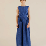 Sideline | Wake Top - Cobalt Stripe