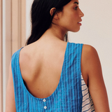 Sideline | Wake Top - Cobalt Stripe