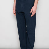 Cotton Linen Trouser Fixed - Soft Navy