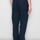 Cotton Linen Trouser Fixed - Soft Navy