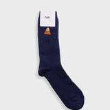 Waffle Sock - Soft Navy