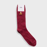 Waffle Sock - Pomegranate