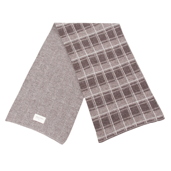 Xenia Telunts - Jacquard Scarf - Brown