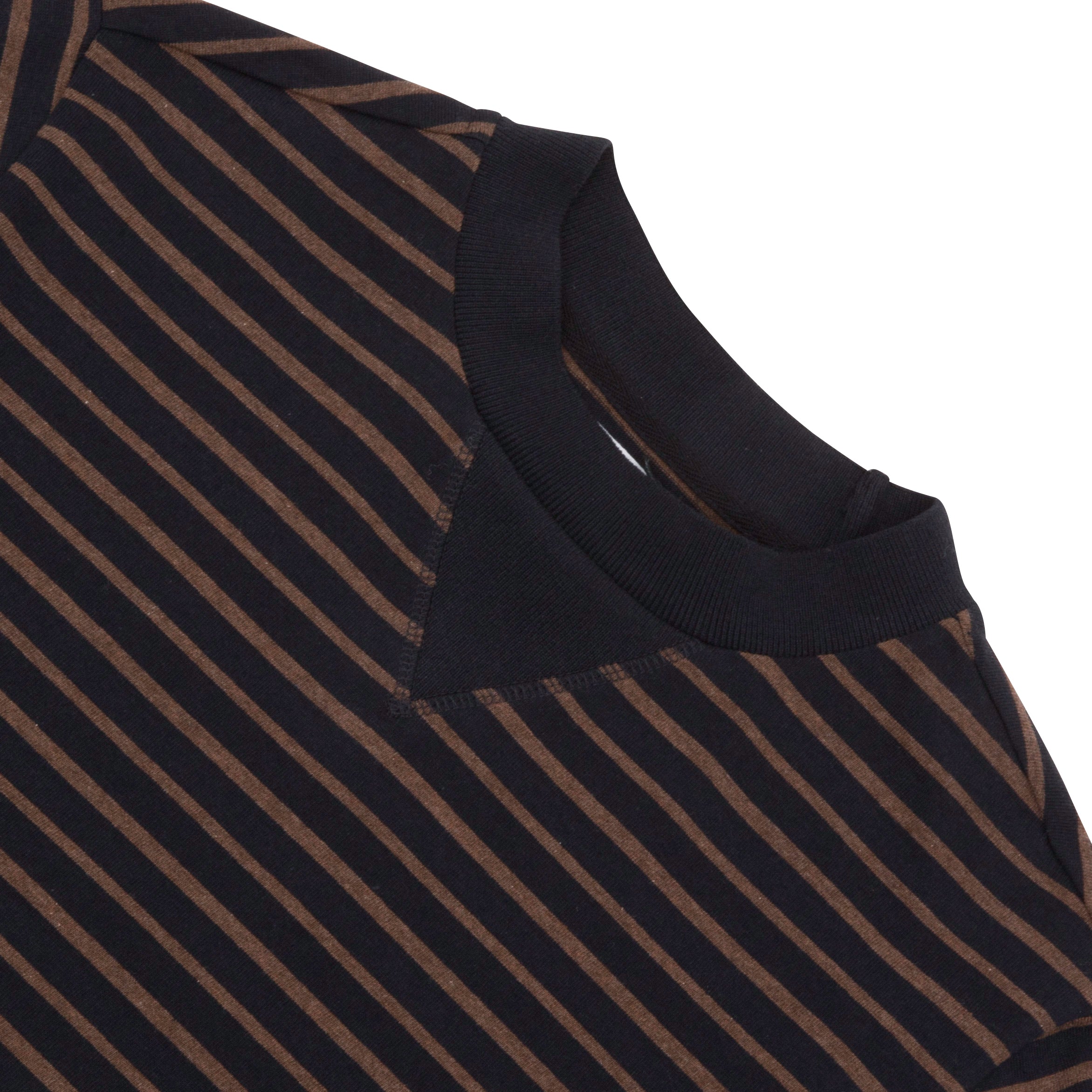 MHL | MHL - Archive T-shirt - Irregular Stripe - Black/Bark