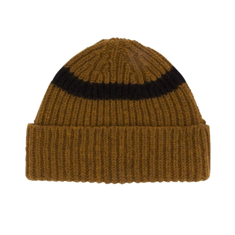 MHL - Two Colour Beanie - Mustard/Black