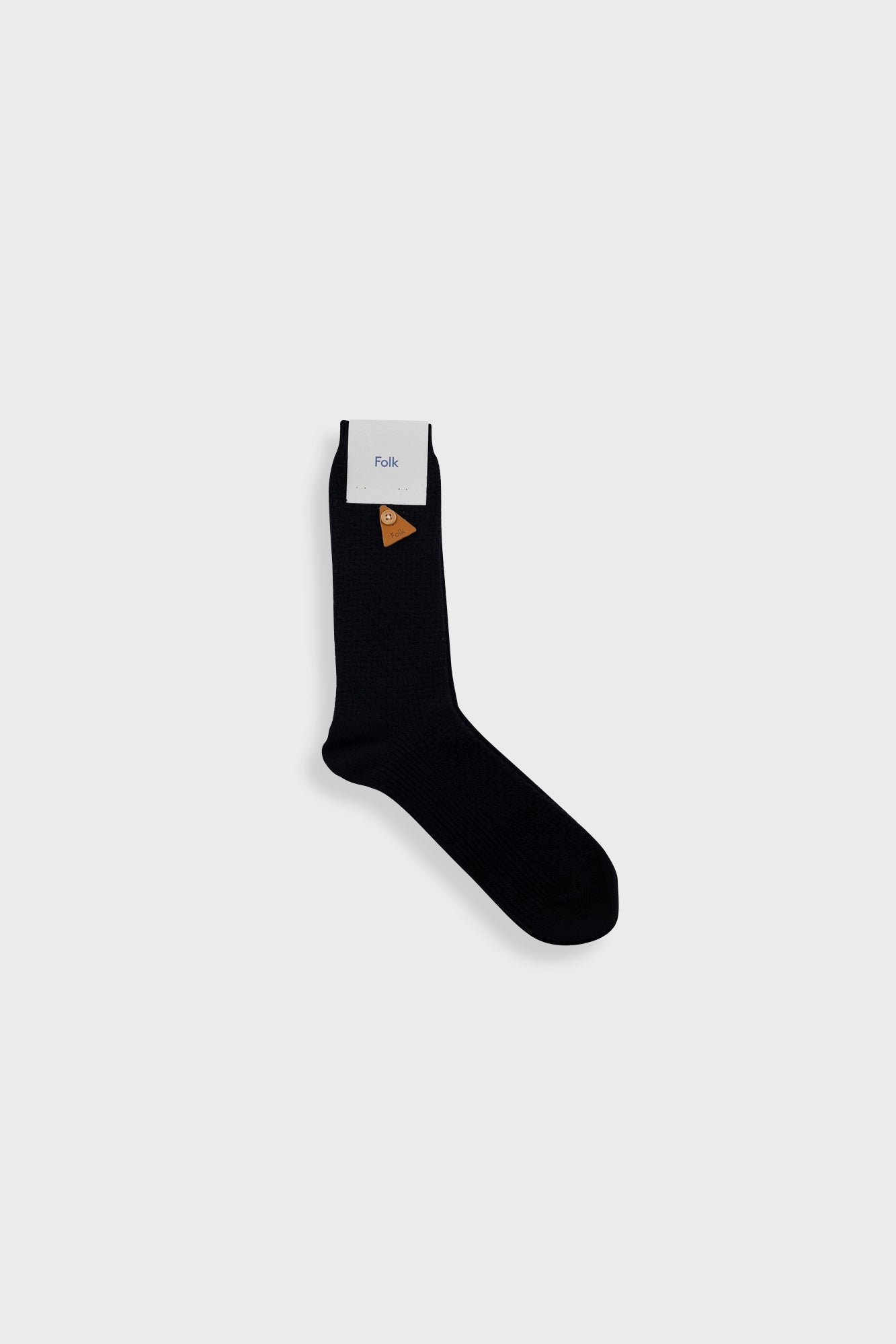 Folk | Folk Waffle Sock - Black