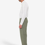 Wide Fit Trouser - Sage Overdyed Stripe