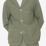 Wide Fit Blazer - Sage Overdyed Stripe