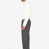 Wide Fit Trouser - Charcoal Hemp Canvas