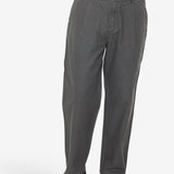Wide Fit Trouser - Charcoal Hemp Canvas