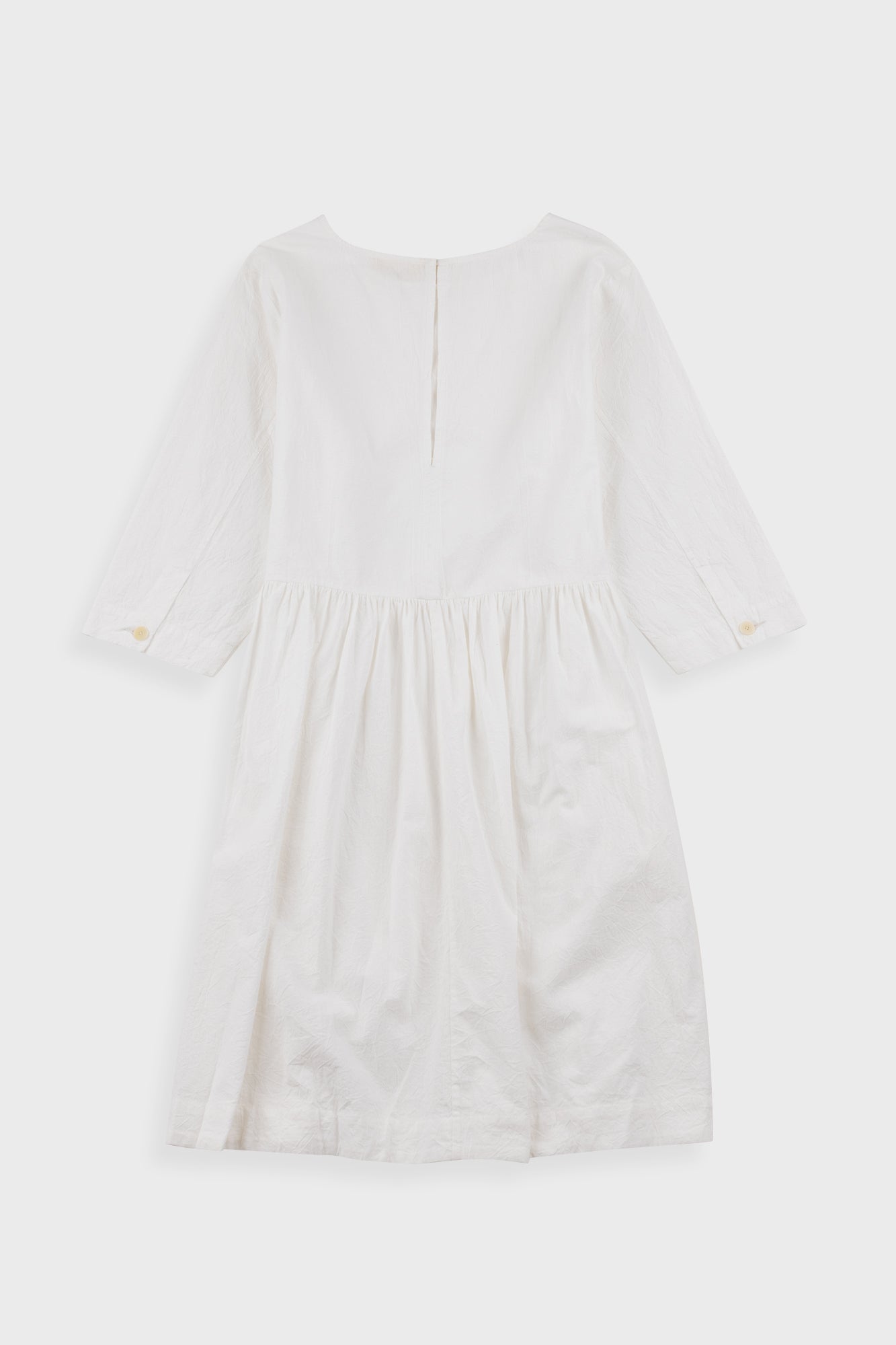 Joana Day Dress - White Crinkle
