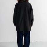 Car Coat - Charcoal Wool Twill