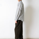 Relaxed Fit Hemd - Schwarz meliert Ecru