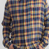 Patch Shirt - Navy Multicolour Check