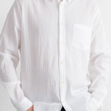 Relaxed Fit Shirt - White Texture