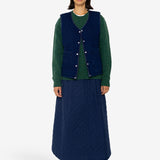 Maxi Skirt - Quilted Navy