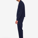 Pintuck Jersey Trouser - Navy
