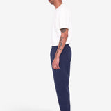 Drawcord Assembly Pant - Navy Seersucker