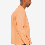 Patch Overshirt - Faded Orange Hemp Canvas