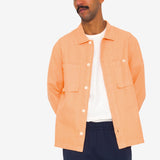 Patch Overshirt - Faded Orange Hemp Canvas