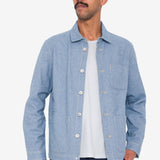 Assembly Jacket - Reverse Ice Blue Twill Denim